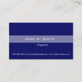 プレーン、シンプルエレガント、ブルーの名刺。 名刺