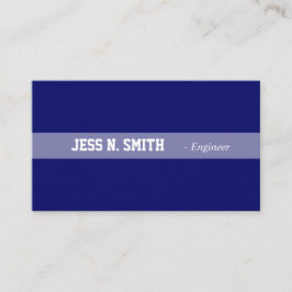 プレーン、シンプルエレガント、ブルーの名刺。 名刺