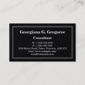 プレーン、シンプルビジネス、ミニマル名刺 名刺 (正面)