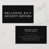 プレーン・セキュリティ・サービス 名刺 (正面/裏面)