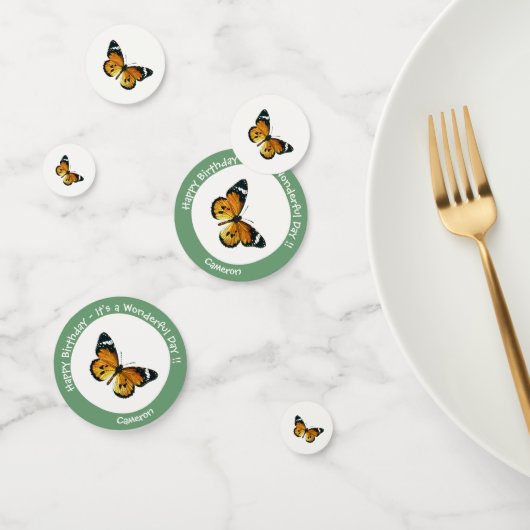 プレーン・タイガー/アフリカ・クイーン・バタフライ・パーティー コンフェッティ (グループ)