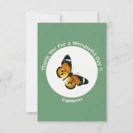 プレーン・タイガー/アフリカ・クイーン・バタフライ・パーティー サンキューカード