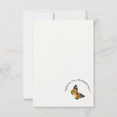 プレーン・タイガー/アフリカ・クイーン・バタフライ・パーティー サンキューカード (裏面)