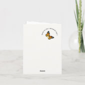 プレーン・タイガー/アフリカ・クイーン・バタフライ・パーティー サンキューカード (裏面)