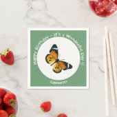 プレーン・タイガー/アフリカ・クイーン・バタフライ・パーティー スタンダードカクテルナプキン (インサイチュ)