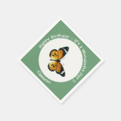 プレーン・タイガー/アフリカ・クイーン・バタフライ・パーティー スタンダードカクテルナプキン (角)