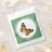 プレーン・タイガー/アフリカ・クイーン・バタフライ・パーティー フェイバーバッグ (クリップ留めされた状態)