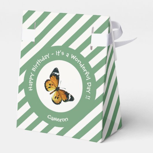 プレーン・タイガー/アフリカ・クイーン・バタフライ・パーティー フェイバーボックス (裏面サイド)