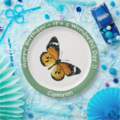 プレーン・タイガー/アフリカ・クイーン・バタフライ・パーティー ペーパープレート (パーティー)