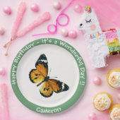 プレーン・タイガー/アフリカ・クイーン・バタフライ・パーティー ペーパープレート (パーティー)