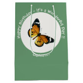 プレーン・タイガー/アフリカ・クイーン・バタフライ・パーティー ミディアムペーパーバッグ (裏面)