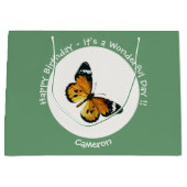 プレーン・タイガー/アフリカ・クイーン・バタフライ・パーティー ラージペーパーバッグ (正面)