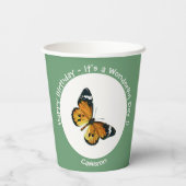 プレーン・タイガー/アフリカ・クイーン・バタフライ・パーティー 紙コップ (裏面)