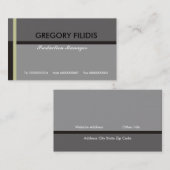 プレーン・ビジネス・カード 名刺 (正面/裏面)