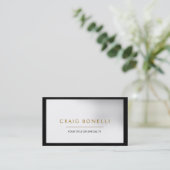 プレーン・ブラック・グレーのビジネス・カード 名刺 (スタンド正面)