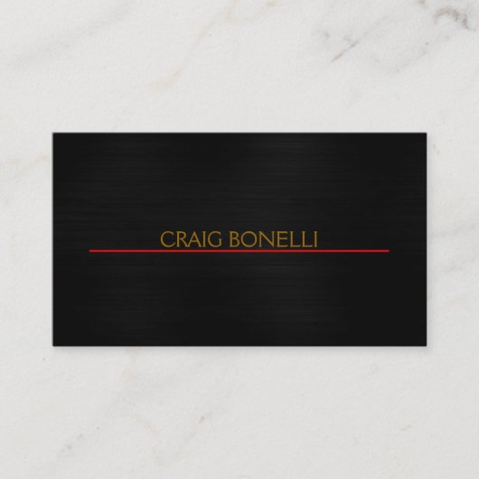 プレーン・ブラック・グレーのビジネス・カード 名刺 (正面)