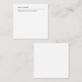 プレーン ブラック ホワイト ミニマル モダン エンクロージャーカード (正面/裏面)