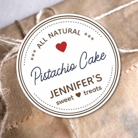 プレーン ホワイト ブラウン ジャー ラベル 手書き ハート