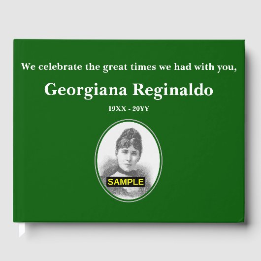 プレーン&メモリミニマルーゲストブック ゲストブック (正面)