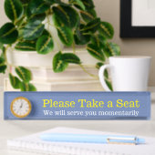 プレーン「Please Take a Seat」 デスクネームプレート