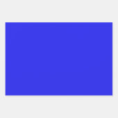 プレーンBluebonnet色相ピクトンブルーシェード3トーン ラッピングペーパーシート (正面)