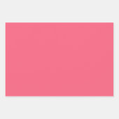 プレーンBrinkバラホットピンクシェード3トーン ラッピングペーパーシート (正面)