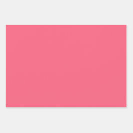 プレーンBrinkバラホットピンクシェード3トーン ラッピングペーパーシート