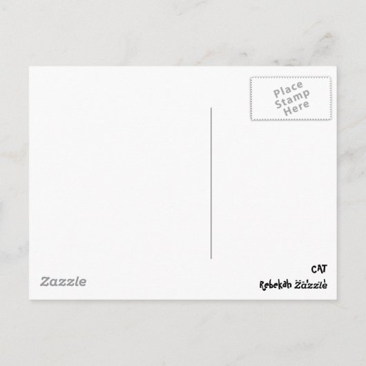 プレーンCAT ポストカード (裏面)