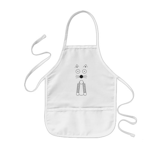 プレーンCAT 子供用エプロン (正面)