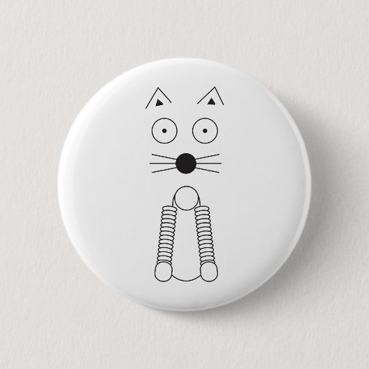 プレーンCAT 缶バッジ (正面)