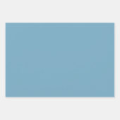 プレーンMoonstoneリトルマヤブルーシェード3トーン ラッピングペーパーシート (正面)