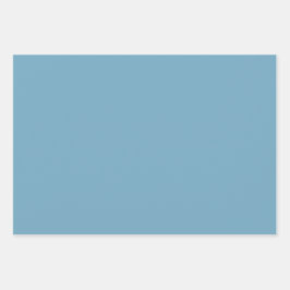 プレーンMoonstoneリトルマヤブルーシェード3トーン ラッピングペーパーシート