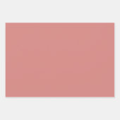 プレーンNew York Coral Raddy Pink Shades 3トーン ラッピングペーパーシート (正面)