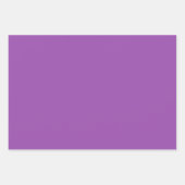 プレーンOrchid鮮やかな紫フェミニンのシェード3トーン ラッピングペーパーシート (正面3)