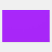 プレーンOrchid鮮やかな紫フェミニンのシェード3トーン ラッピングペーパーシート (正面2)