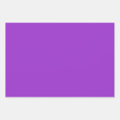 プレーンOrchid鮮やかな紫フェミニンのシェード3トーン ラッピングペーパーシート (正面)