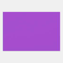 プレーンOrchid鮮やかな紫フェミニンのシェード3トーン ラッピングペーパーシート