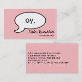 プレーンOyクラウドユダヤ人の母の名刺 名刺 (正面/裏面)