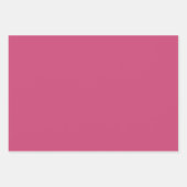 プレーンPersian Ruber Mulberry Pink Shades 3トーン ラッピングペーパーシート (正面2)