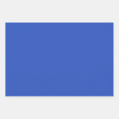 プレーンSky Yonder Cerulean Blue Shades 3トーン ラッピングペーパーシート (正面3)