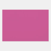 プレーンSmitten Razzmatazzピンクシェード3トーン ラッピングペーパーシート (正面)