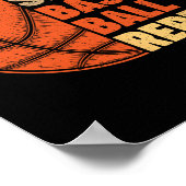 プレー食べヤーヴィンテージFuのスリープバスケットボールのリピート ポスター (角)