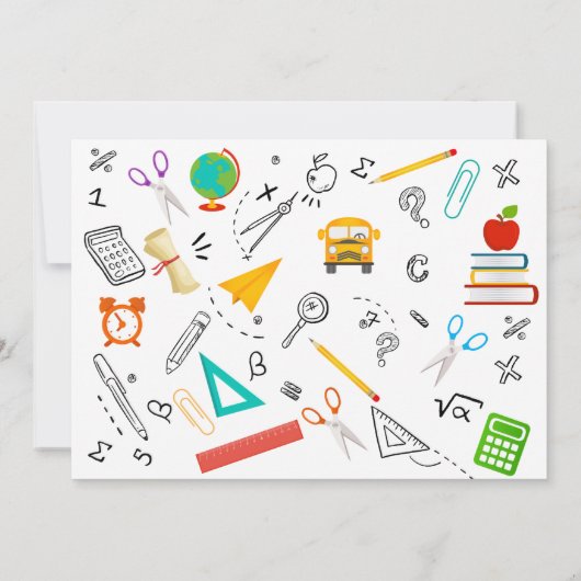 プレ・ク・フォトの卒業招待状 招待状 (裏面)