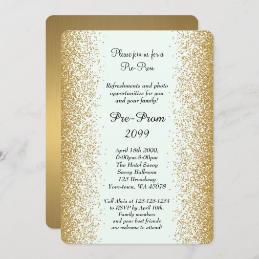 プレ·プロム、プレ·プロム、キンセアニェラ、スイート·セィフ、2 招待状 (正面/裏面)