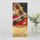 プレ·プロム·招待状·チケット、プレ·プロム、マスカレード 招待状 (スタンド正面)