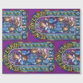 プレ·ラファエリート·ステンドグラス ラッピングペーパー (フラット)