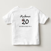 プレ-Kグラードステイホームクラス2020 トドラーTシャツ (裏面)