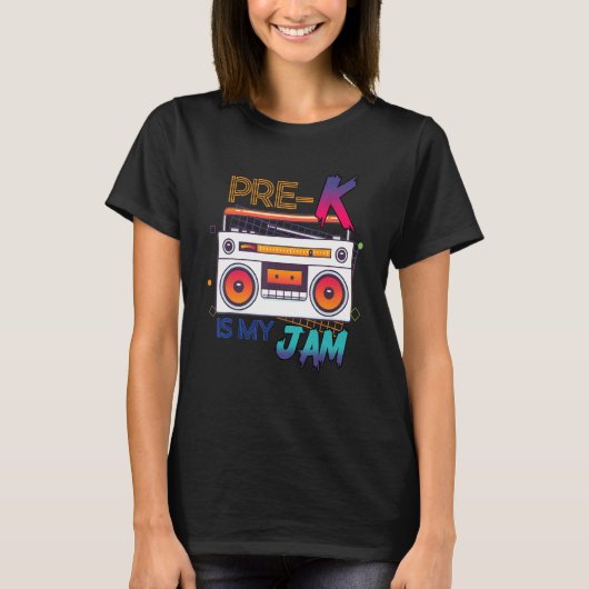 プレKはマイジャム新学期プリスクール先生S Tシャツ (正面)