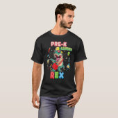 プレKサウルス恐竜レックス新学期Kidはこちら Tシャツ (正面フル)