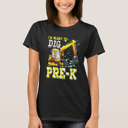 プレKショベル建築新学期チームP Tシャツ (正面)